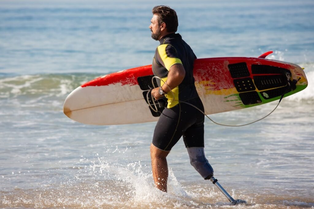 Surfing is not just about the thrill of catching waves—it’s also a powerful way to heal both the body and mind. For many adaptive surfers, the ocean provides a unique form of therapy that goes beyond physical activity.