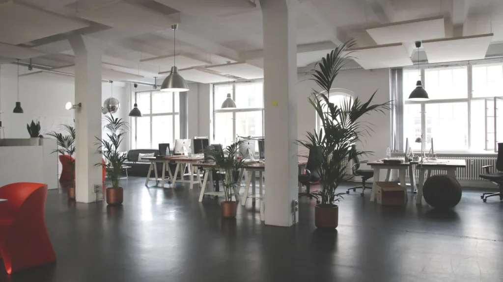 A truly accessible office starts with a layout that allows employees with mobility impairments to move freely and comfortably.