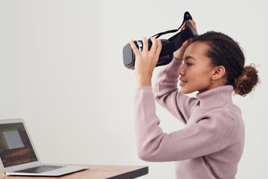 While virtual reality (VR) creates fully immersive digital worlds, augmented reality (AR) enhances the real world by overlaying digital information onto physical spaces.