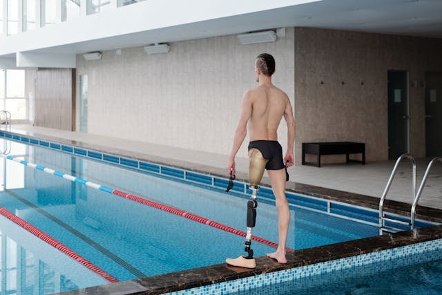Current waterproof prosthetics often allow limited water exposure
