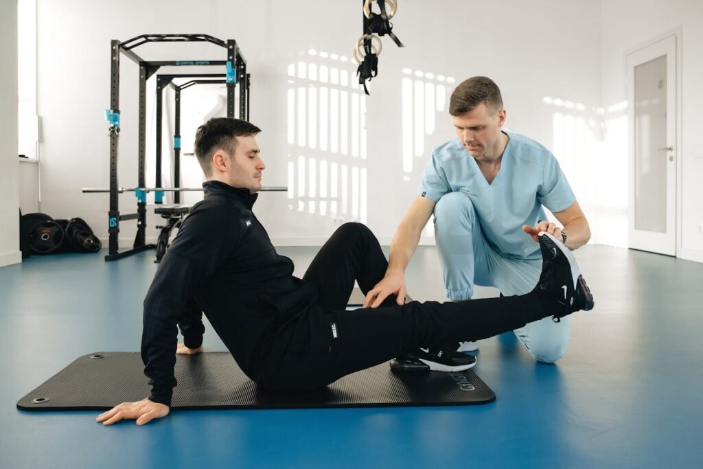 A rehab clinic or physiotherapy center